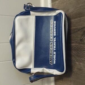 Vintage 1970s American Express World Travel Service Bag Luggage